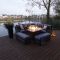 Bramblecrest Portofino Garden Modular Sofa & Fire Pit Table Set