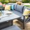 Hartman Sorrento Garden Corner Firepit Set, Grey