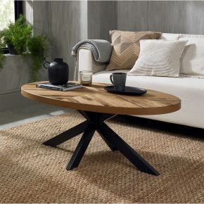 Casa Eclipse Coffee Table, Rustic Oak 