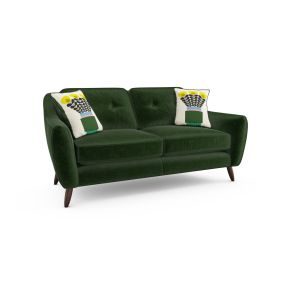 Orla Kiely Laurel Medium Velvet Sofa, Bandon Forest