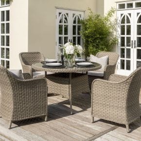 Kettler Charlbury Garden Dining Set, 4 Seater