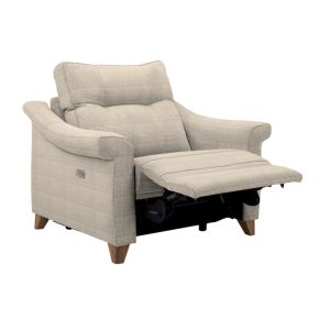 G Plan Riley Power Recliner Snuggler Armchair, Sahara Sand