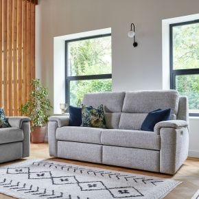 G Plan Harper 3 Seater Fabric Sofa, Lattice Maple