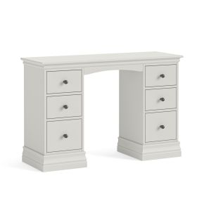 Casa Anna Double Pedestal Dressing Table, Cotton White