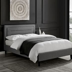 Casa Hibiscus Bed Frame, Double, Grey
