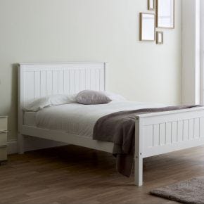 Casa Lily Bed Frame, Single, White