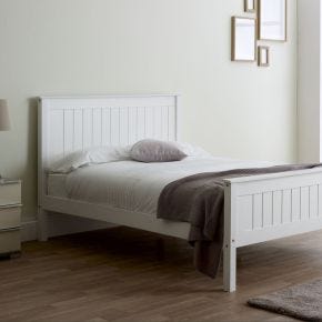 Casa Lily Bed Frame, King, White