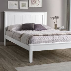 Casa Lily Low Footend Frame, Single, White