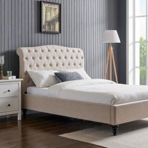 Casa Gerbera Bed Frame, Double, Natural