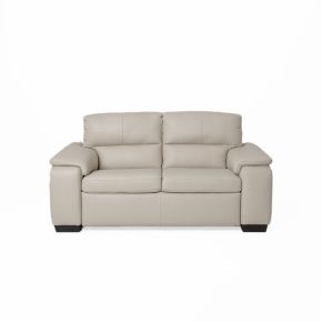 Italia Living Grado 2 Seater Leather Sofa, Cream