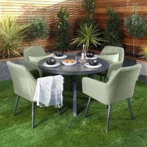 Supremo Mirfield 4 Seater Garden Dining Set, Green