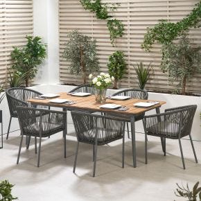 Pacific Lifestyle Remis 6 Seater Garden Dining Set
