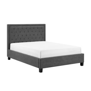 Casa Iris Bed Frame, Double, Dark Grey