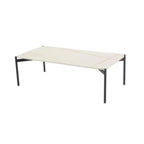 Casa Rocco Rectangular Coffee Table, White