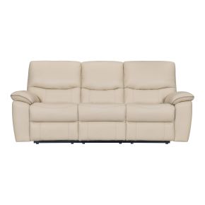 Casa Minerva 3 Seater Leather Power Recliner Sofa
