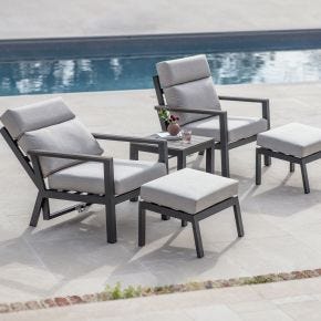 Bramblecrest Zurich Garden Companion Set With Side Table