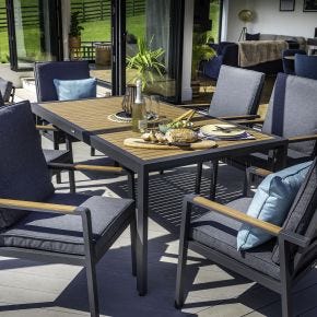 Hartman Asher Garden Dining Set, 6 Seater