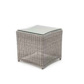 Kettler Palma Garden Side Table, White Wash