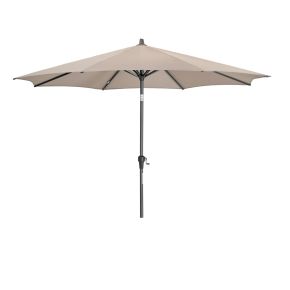 Pacific Lifestyle Riva Round Parasol, 3m, Taupe