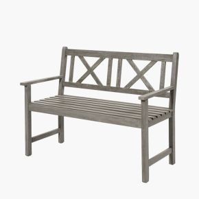 Pacific Lifestyle Cambridge Garden Bench, Grey