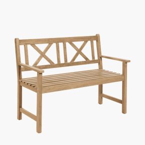 Pacific Lifestyle Cambridge Garden Bench, Light Teak