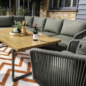 Hartman Eden Garden Rectangular Corner Lounge Set, Juniper Green