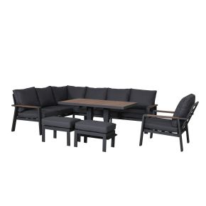 Hartman Asher Garden Rectangular Corner Lounge Set, Grey