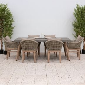 Nova Summer Garden Dining Set, 6 Seater