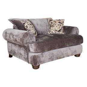 Casa Tetbury Fabric Snuggler Armchair, Grey