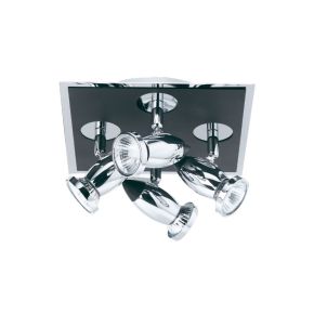 Searchlight Comet 4 Light Bar Spotlight, Black