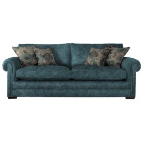 Parker Knoll Canterbury 4 Seater Leather Sofa, Oxford Midnight