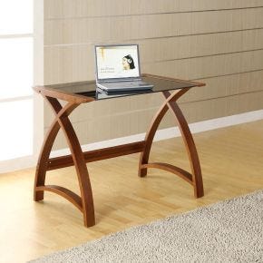 Jual Helsinki 900 Laptop Office Desk, Walnut