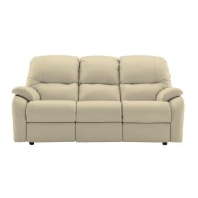 G Plan Mistral 3 Seater Leather Sofa, Capri Stone