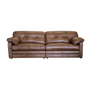 Alexander & James Bailey 4 Seater Leather Sofa
