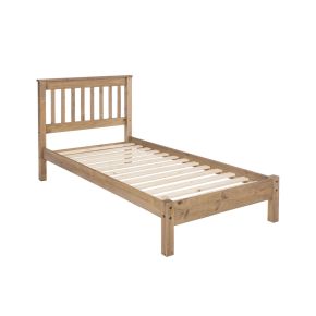 Casa Connor Bed Frame, Single, Waxed Pine