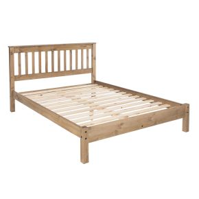 Casa Connor Bed Frame, Double, Waxed Pine