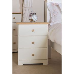 Casa Chandler 3 Drawer Bedside Cabinet