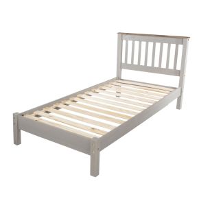 Casa Connor Bed Frame, Single, Grey