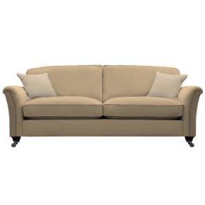 Parker Knoll Devonshire 4 Seater Leather Sofa, Como Taupe