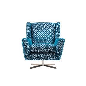 Casa Flora Swivel Fabric Armchair