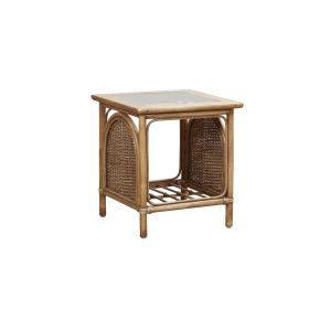 Casa Bari Cane Side Table, Java Wash