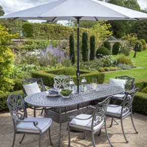 Hartman Capri Garden Dining Set, 6 Seater 