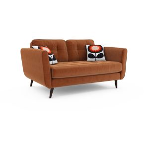 Orla Kiely Ivy Small Velvet Sofa, Glyde Tomato