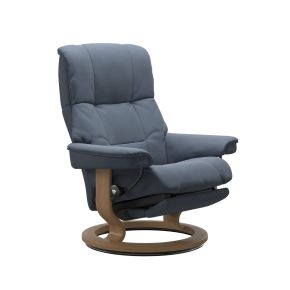 Stressless Mayfair Medium Power Dual Power Recliner Chair, Paloma Sparrow Blue