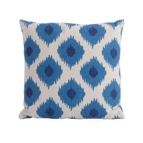 Bramblecrest Outdoor Cushion, Blue Lattice