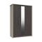 Casa Lyon 3 Door Mirrored Wardrobe, Anthracite