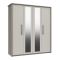 Casa Milan 4 Door Mirrored Wardrobe