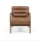 Casa Danna Faux Leather Armchair, Achilles Brown