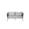 Pacific Lifestyle Larissa Wooden Stackable Garden Sofa Set, 4 Seater, Grey