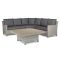 Kettler Palma Signature Grande Adjustable Garden Lounge Set, White Wash
